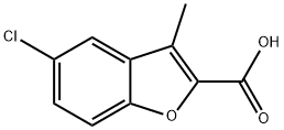 5-CHLORO-3-METHYL-1-BENZOFURAN-2-CARBOXYLIC ACID Structural