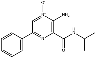 Pyrazinecarboxamide, 3-amino-N-(1-methylethyl)-6-phenyl-, 4-oxide (9CI) Structural