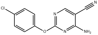 4-AMINO-2-(4-CHLOROPHENOXY)PYRIMIDINE-5-CARBONITRILE Structural