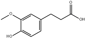 3-(4-HYDROXY-3-METHOXYPHENYL)PROPIONIC ACID Structural