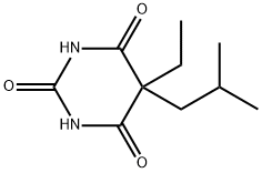 5-ethyl-5-isobutylbarbituric acid Structural