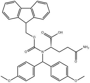 FMOC-GLN(MBH)-OH Structural