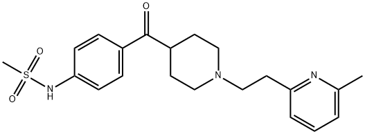 N-[4-[[1-[2-(6-METHYL-2-PYRIDINYL)ETHYL]-4-PIPERIDINYL]CARBONYL]PHENYL]METHANESULFONAMIDE DIHYDROCHLORIDE