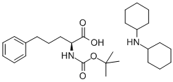 BOC-L-2-AMINO-5-PHENYL-PENTANOIC ACID DCHA SALT Structural