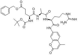 BOC-GLU(OBZL)-ALA-ARG-MCA Structural