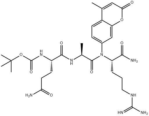 BOC-GLN-ALA-ARG-7-AMINO-4-METHYLCOUMARIN Structural