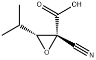 Oxiranecarboxylic acid, 2-cyano-3-(1-methylethyl)-, trans- (9CI) Structural