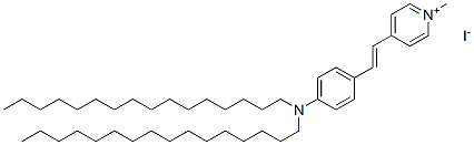 4-(4-(DIHEXADECYLAMINO)STYRYL)-N-METHYLPYRIDINIUM IODIDE Structural