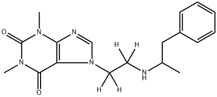 Fenethylline-d4 Hydrochloride Structural
