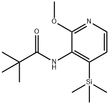 N-(2-Methoxy-4-(trimethylsilyl)pyridin-3-yl)-pivalamide Structural