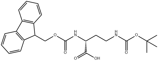 FMOC-D-DAB(FMOC)-OH Structural