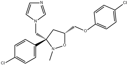 5-((4-Chlorophenoxy)methyl)-3-(4-chlorophenyl)-3-((1H-imidazol-1-yl)methyl)-2- methylisoxazolidine