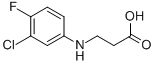 B-ALANINE, N-(3-CHLORO-4-FLUOROPHENYL)- Structural