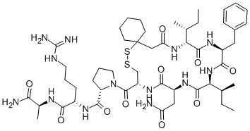 BETA-MERCAPTO-BETA,BETA-CYCLOPENTAMETHYLENE-PROPIONYL-D-ILE-PHE-ILE-ASN-CYS-PRO-ARG-ALA-NH2