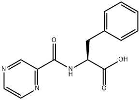 (S)-3-PHENYL-2-[(PYRAZIN-2-YLCARBONYL)AMINO] PROPANOIC ACID Structural