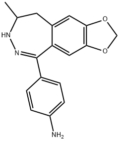 1-(4-AMINOPHENYL)-4-METHYL-7,8-METHYLENEDIOXY-3.4-DIHYDRO-5H-2,3-BENZODIAZEPINE