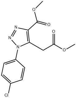 METHYL 1-(4-CHLOROPHENYL)-5-(2-METHOXY-2-OXOETHYL)-1H-1,2,3-TRIAZOLE-4-CARBOXYLATE