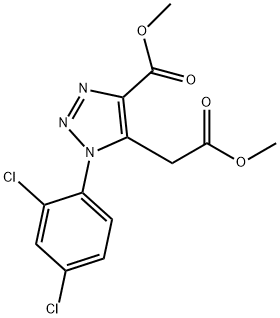 METHYL 1-(2,4-DICHLOROPHENYL)-5-(2-METHOXY-2-OXOETHYL)-1H-1,2,3-TRIAZOLE-4-CARBOXYLATE Structural