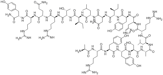 H-ALA-ARG-TYR-TYR-SER-ALA-LEU-ARG-HIS-TYR-ILE-ASN-LEU-ILE-THR-ARG-GLN-ARG-TYR-NH2