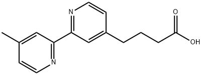 4-Methyl-4'-(3-carboxypropyl)-2,2'-bipyridine Structural