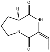 Pyrrolo[1,2-a]pyrazine-1,4-dione, 3-ethylidenehexahydro-, [S-(E)]- (9CI) Structural