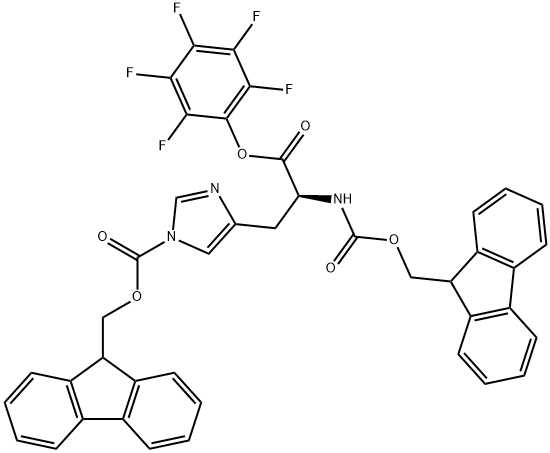 FMOC-HIS(FMOC)-OPFP Structural