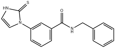 N-Benzyl-3-(2-sulfanylidene-2,3-dihydro-1H-imidazol-1-yl)benzamide Structural