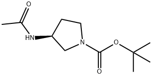 (S)-1-BOC-3-ACETAMIDOPYRROLIDINE Structural