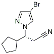 (R)-3-(4-broMo-1H-pyrazol-1-yl)-3-cyclopentylpropanenitrile Structural Picture