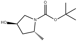 (2R,4R)-N-Boc-4-hydroxy-2-methylpyrrolidine Structural