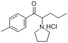 4'-methyl-2-(1-pyrrolidinyl)valerophenone hydrochloride Structural