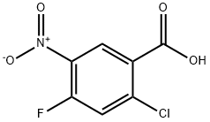 2-CHLORO-4-FLUORO-5-NITROBENZOIC ACID Structural