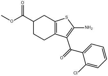 BENZO[B]THIOPHENE-6-CARBOXYLIC ACID, 2-AMINO-3-(2-CHLOROBENZOYL)-4,5,6,7-TETRAHYDRO-, METHYL ESTER