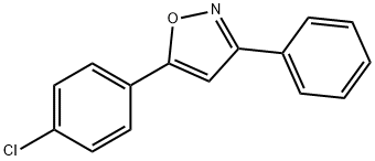 Isoxazole, 5-(4-chlorophenyl)-3-phenyl- Structural