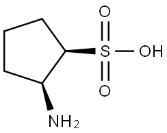 Cyclopentanesulfonic acid, 2-amino-, cis- (9CI) Structural