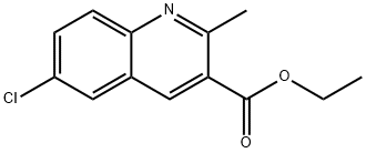 6-CHLORO-2-METHYLQUINOLINE-3-CARBOXYLIC ACID ETHYL ESTER Structural