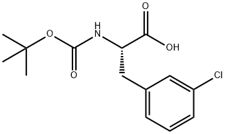 (S)-N-BOC-3-Chlorophenylalanine Structural