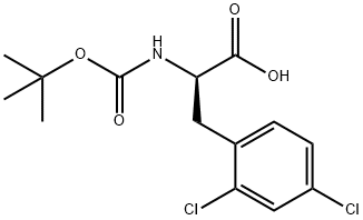 BOC-D-2,4-DICHLOROPHENYLALANINE Structural