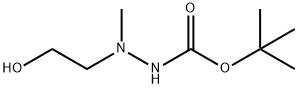 Hydrazinecarboxylic acid, 2-(2-hydroxyethyl)-2-methyl-, 1,1-dimethylethyl ester Structural