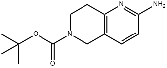 tert-butyl 2-amino-7,8-dihydro-1,6-naphthyridine-6(5H)-carboxylate Structural