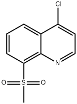 Quinoline,  4-chloro-8-(methylsulfonyl)- Structural