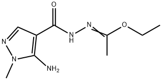 ETHYL N-[(5-AMINO-1-METHYL-1H-PYRAZOL-4-YL)CARBONYL]ETHANEHYDRAZONOATE Structural