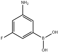 3-Amino-5-fluorophenylboronic acid Structural