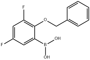 2-(Benzyloxy)-3,5-difluorophenylboronic acid Structural