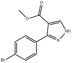 Methyl3-(4-bromophenyl)pyrazole-4-carboxylate Structural