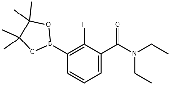 3-(Diethylcarbamoyl)-2-fluorophenylboronic acid,pinacol ester Structural