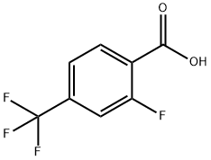 2-FLUORO-4-(TRIFLUOROMETHYL)BENZOIC ACID Structural