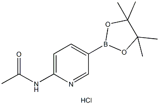 2-Acetamidopyridine-5-boronic acid,pinacol ester,HCl Structural