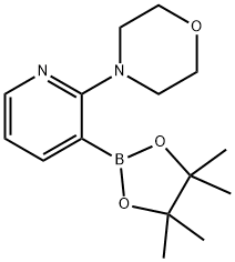 2-Morpholinopyridine-3-boronic acid, pinacol ester Structural