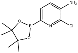 3-Amino-2-chloropyridine-6-boronic acid, pinacol ester Structural